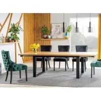 Scaun Tapitat GEORGE VELVET Genarom SN Albastru / Bluvel 86